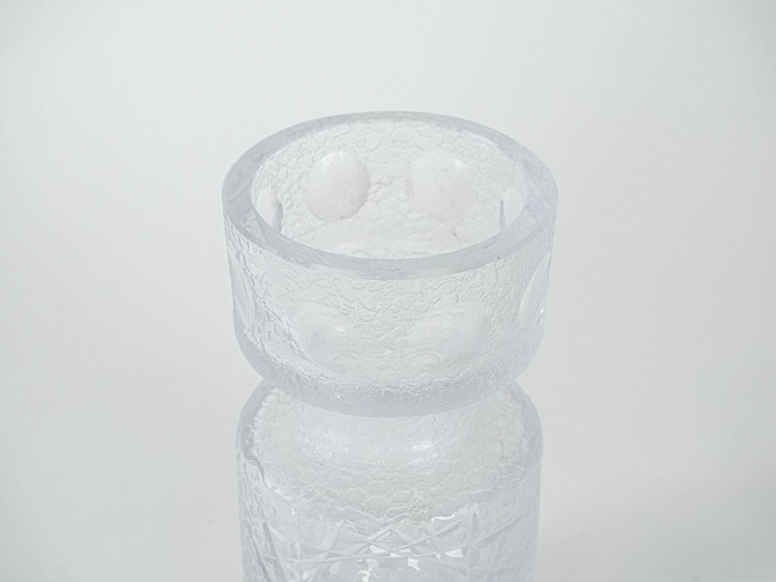 Glazen Vaas, Scandinavisch Design, Jaren 1960, Vervaardigd In Denemarken photo vinterior