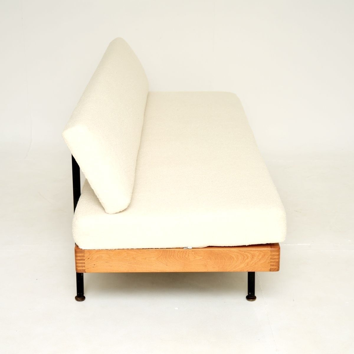 Vintage Sofa Bed In Steel And Birch photo for sale