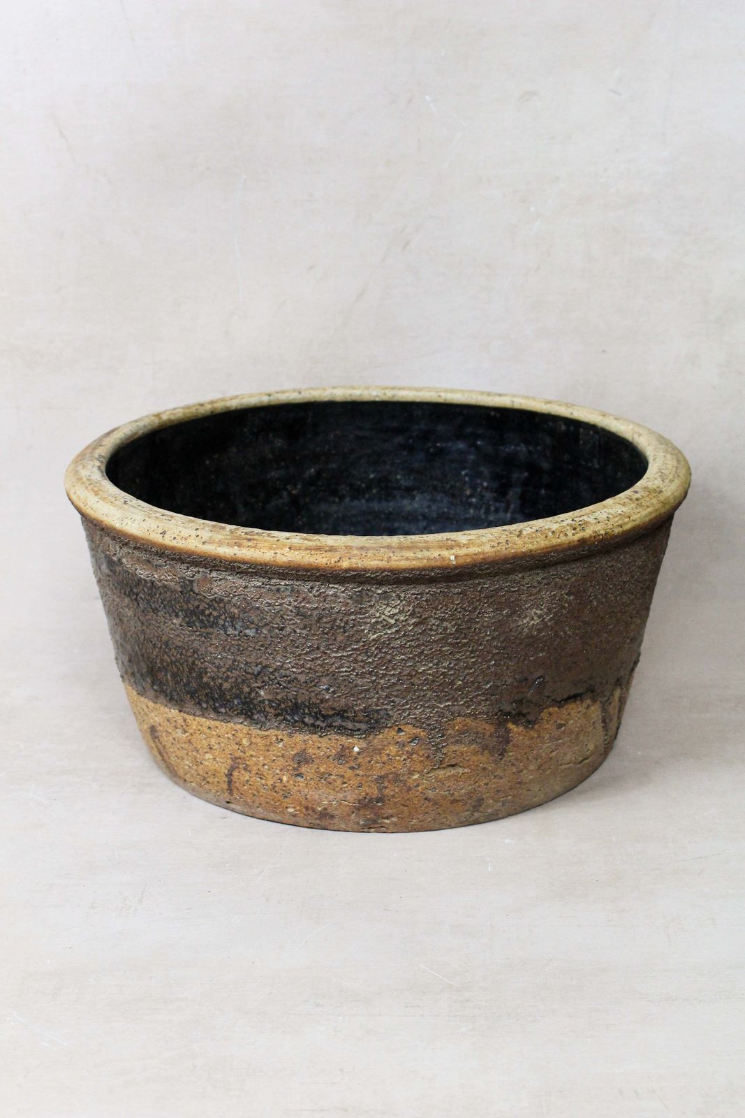 Wabi Sabi Antique Dark Glazed Terracotta Bowl Small  188.1