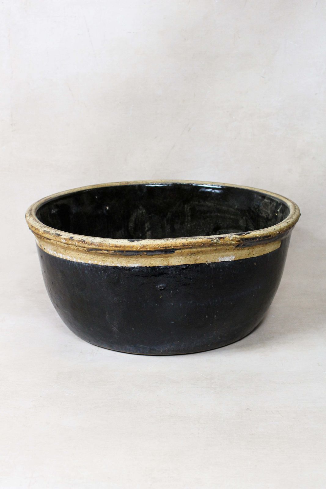 Wabi Sabi Antique Dark Glazed Terracotta Bowl Small  188.4 photo furniture