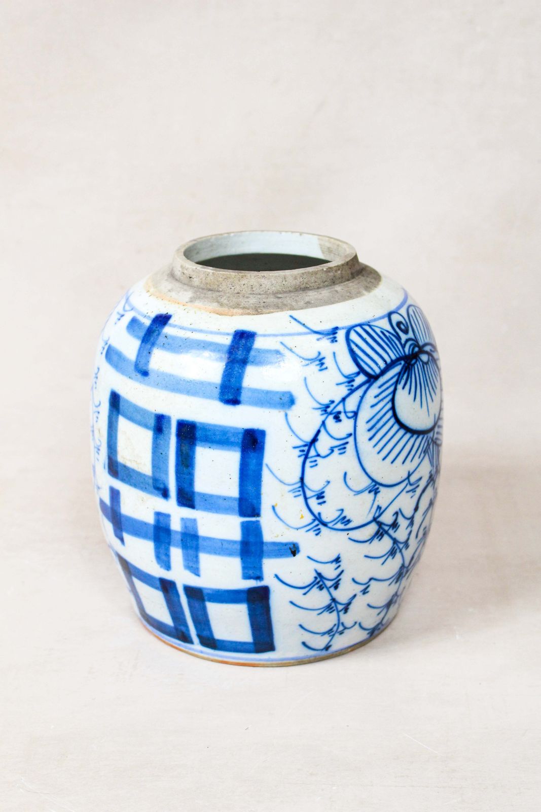 Old Blue & White Porcelain Jar   162.2