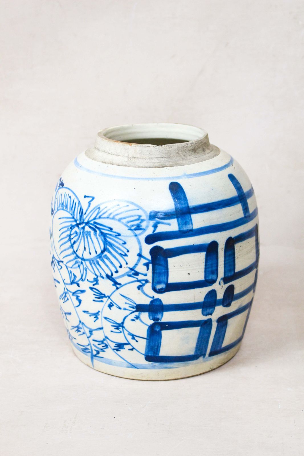 Old Blue & White Porcelain Jar   162.4 photo for sale