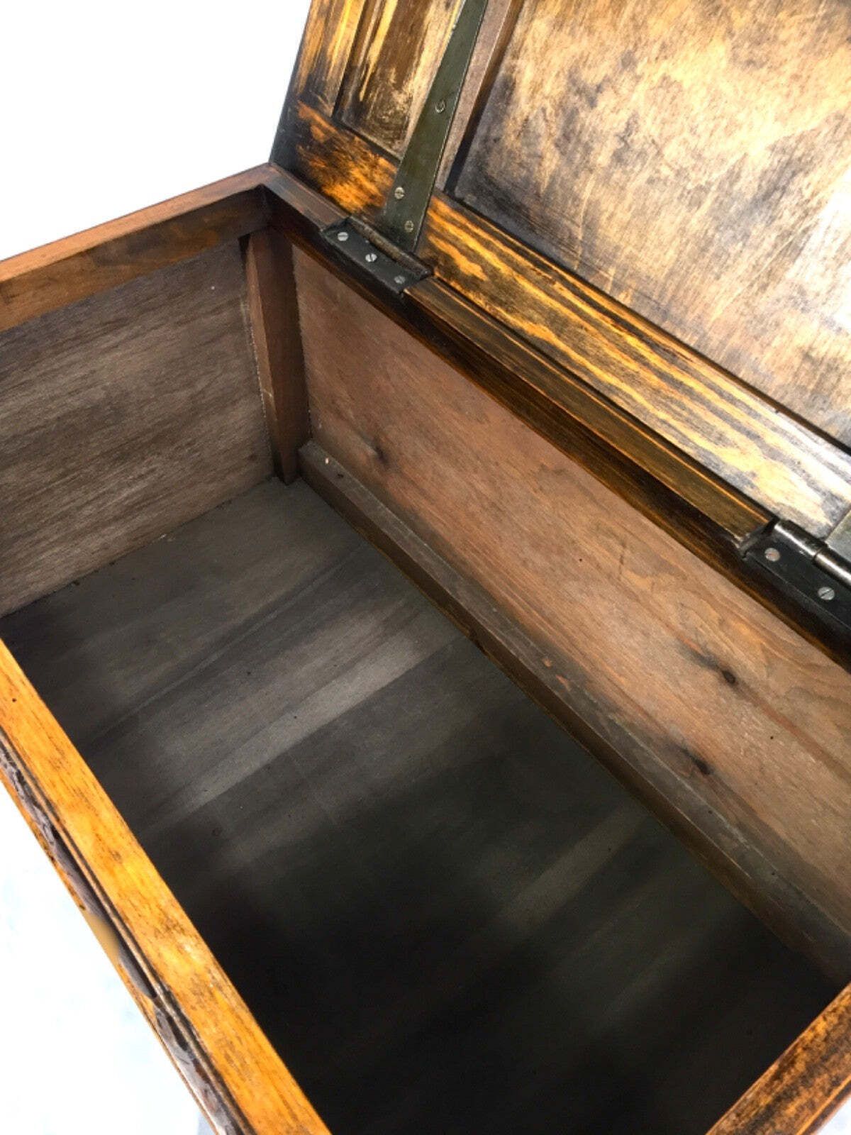 Vintage Wooden Oak Panelled Blanket Box / Coffer / Mid Century C.1950 / Antique photo buy