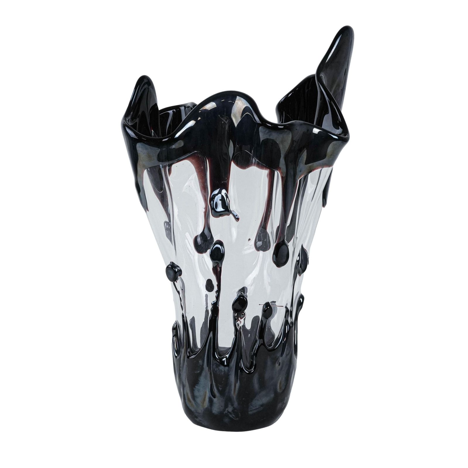 Murano Glazen Vaas, Italiaans Design, Jaren 1960, Vervaardigd In Italië