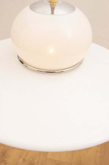 photo furniture 1970s Italian White Plexiglass Space Age Harvey Guzzini Hanging Pendant Light