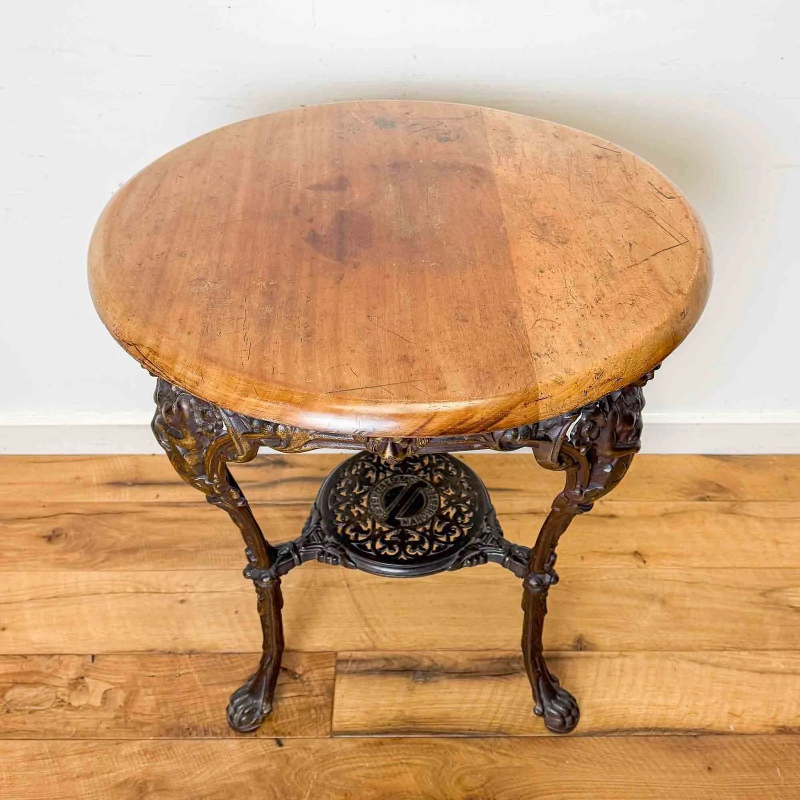 Victorian Baxendale & Co Britannia Cast Iron Pub Table photo furniture