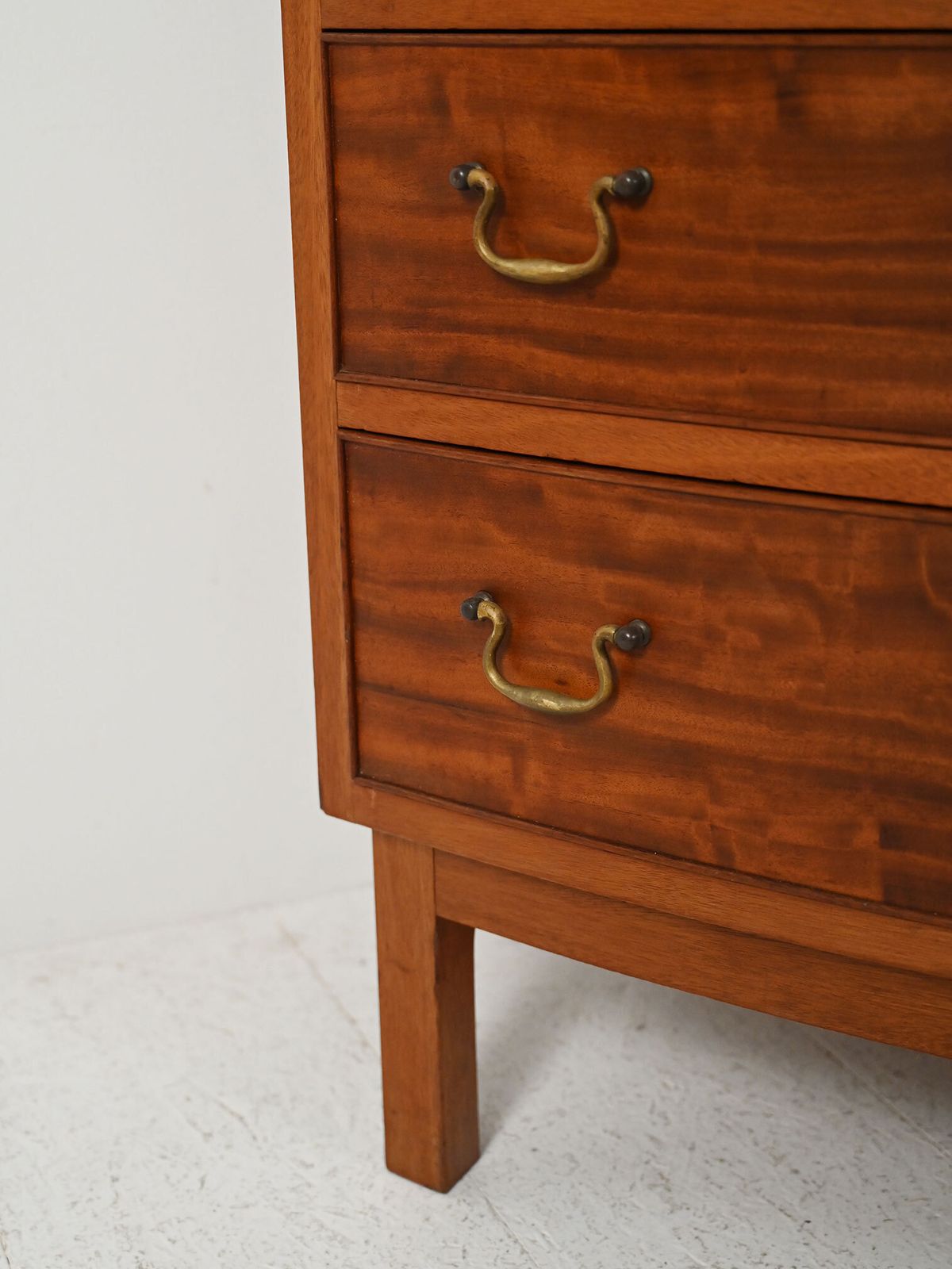 Scandinavian Mahogany Chest Of Drawers With Brass Handles photo 1020.0