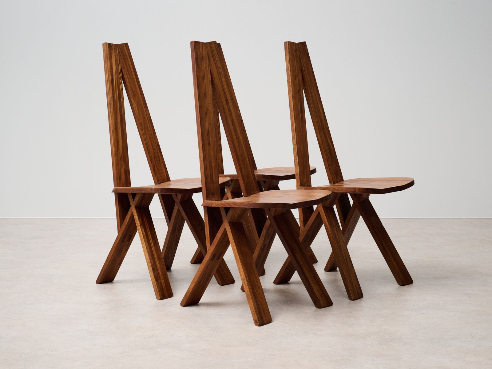 S45 Chairs In Elm By Pierre Chapo, France, 1979, Set Of 4 photo Furniture