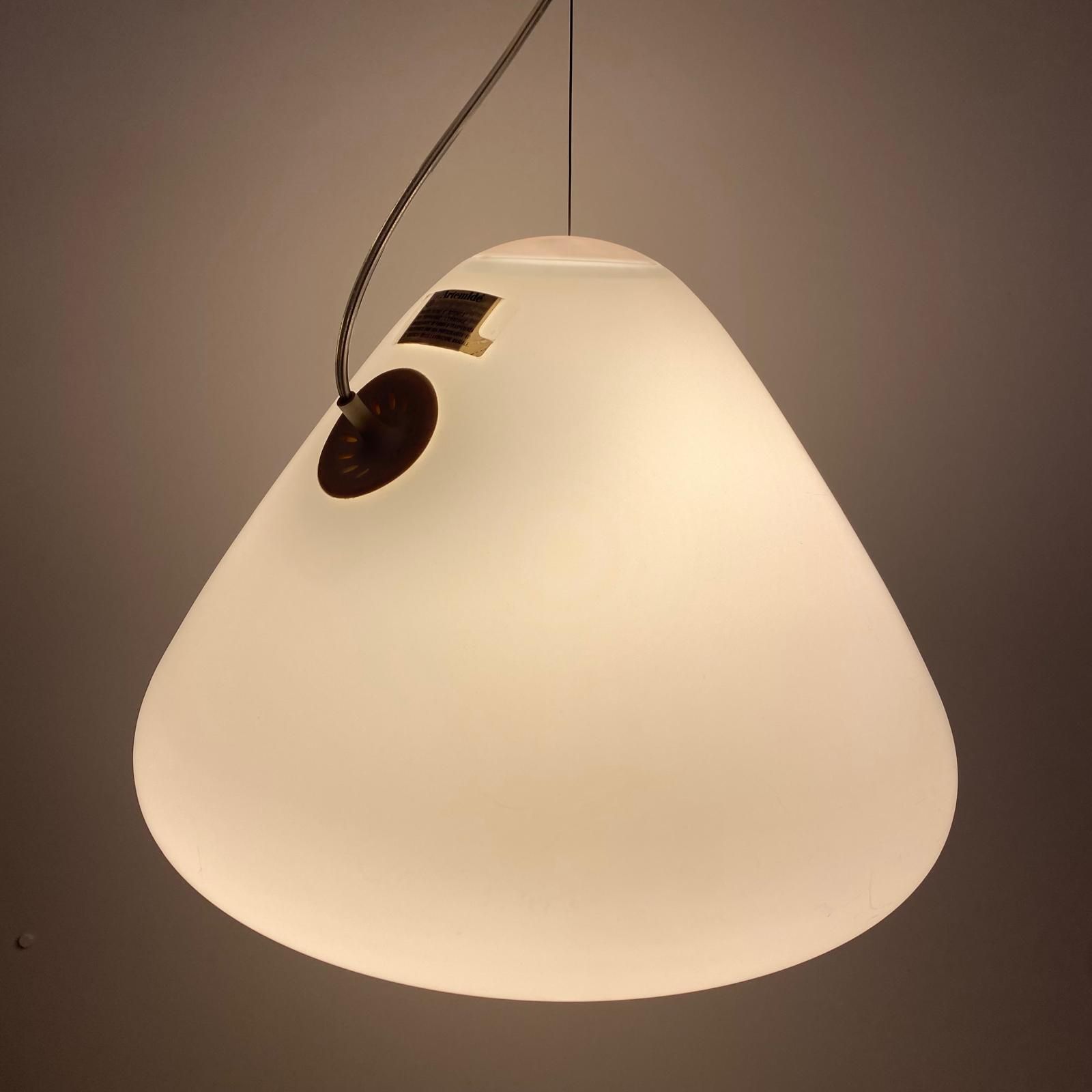 photo buy White Glass Pendant " Capsule " Designed By Ross Lovegrove For Artemide. Italy 2010