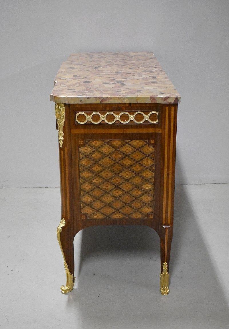 Transition Inlaid Chest Of Drawers, 19th photo 5148.97