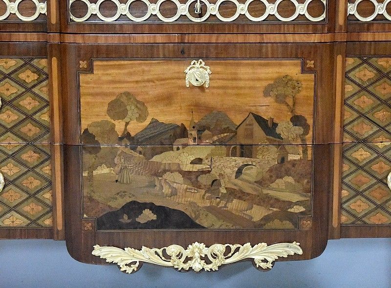 photo furniture Transition Inlaid Chest Of Drawers, 19th