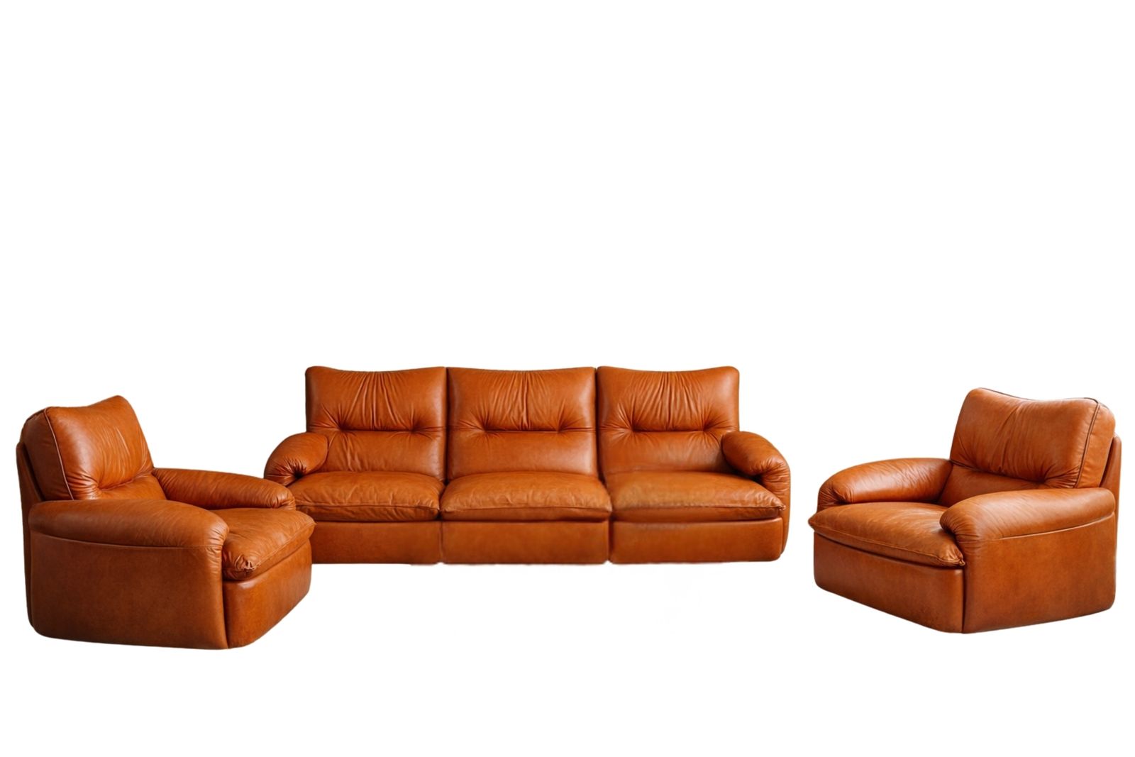 Iconico Set Lounge Perego Design Italiano Anni '70 photo vintage