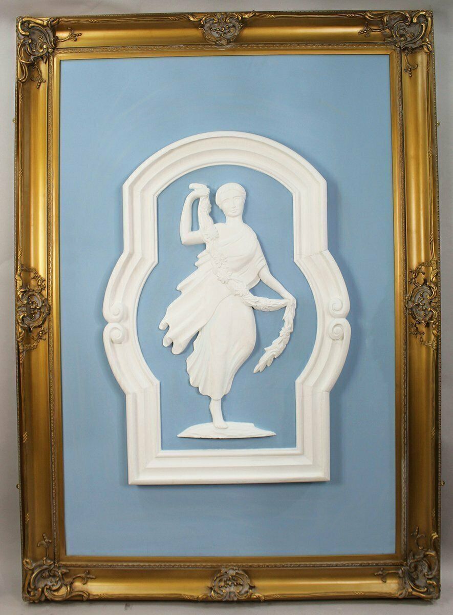 Very Large Plaster Panels Set In Gilt Frames, 1920s, Set Of 4 photo 12000.0