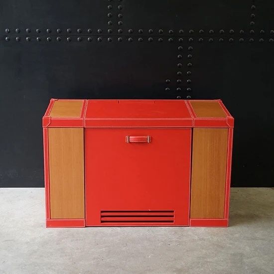 Contemporary Luxury Super Yacht Desk – Red Leather photo 1980.0