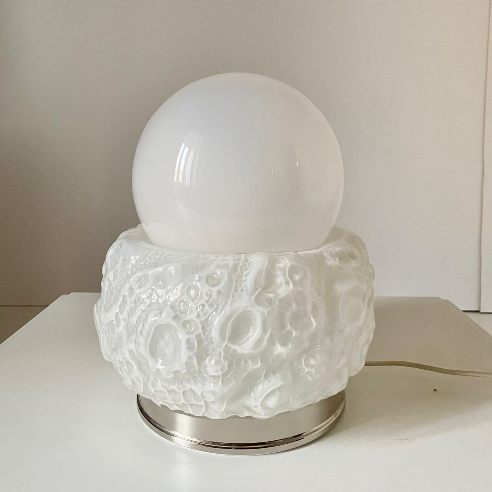 Murano Glass Table Lamp, Carlo Nason For Mazzega, Italy 1970s photo furniture