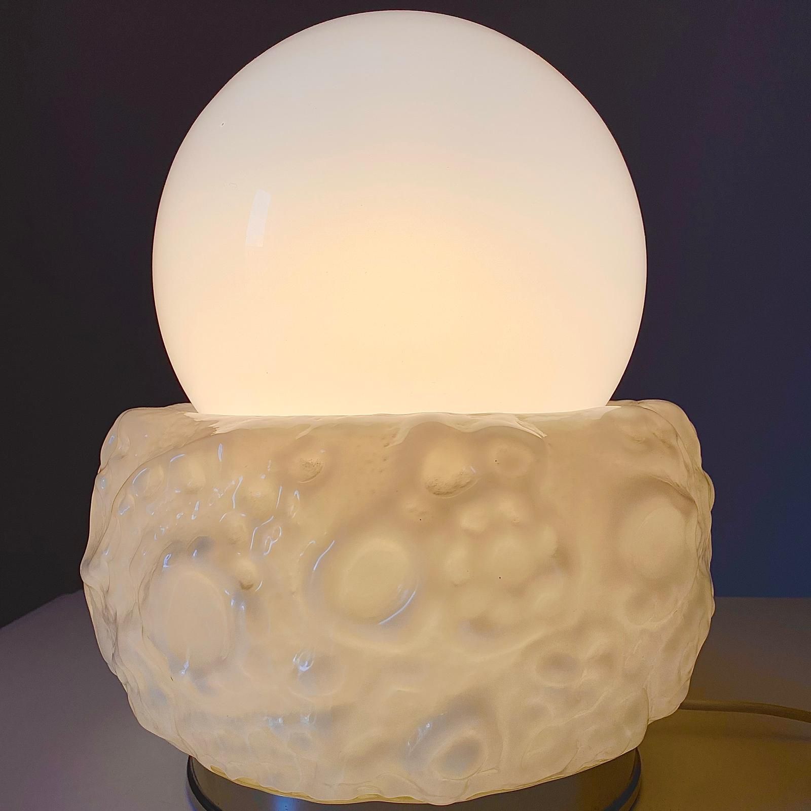 Murano Glass Table Lamp, Carlo Nason For Mazzega, Italy 1970s photo vinterior