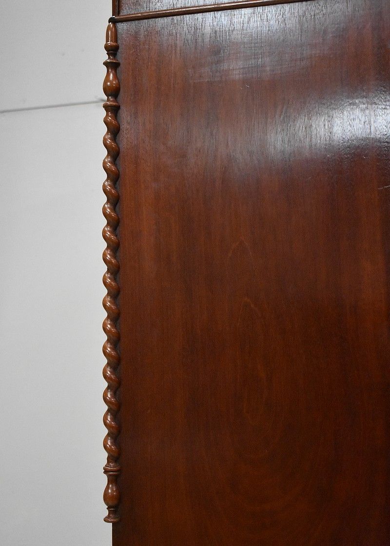 Wall Display Case Mahogany, 19th photo vintage