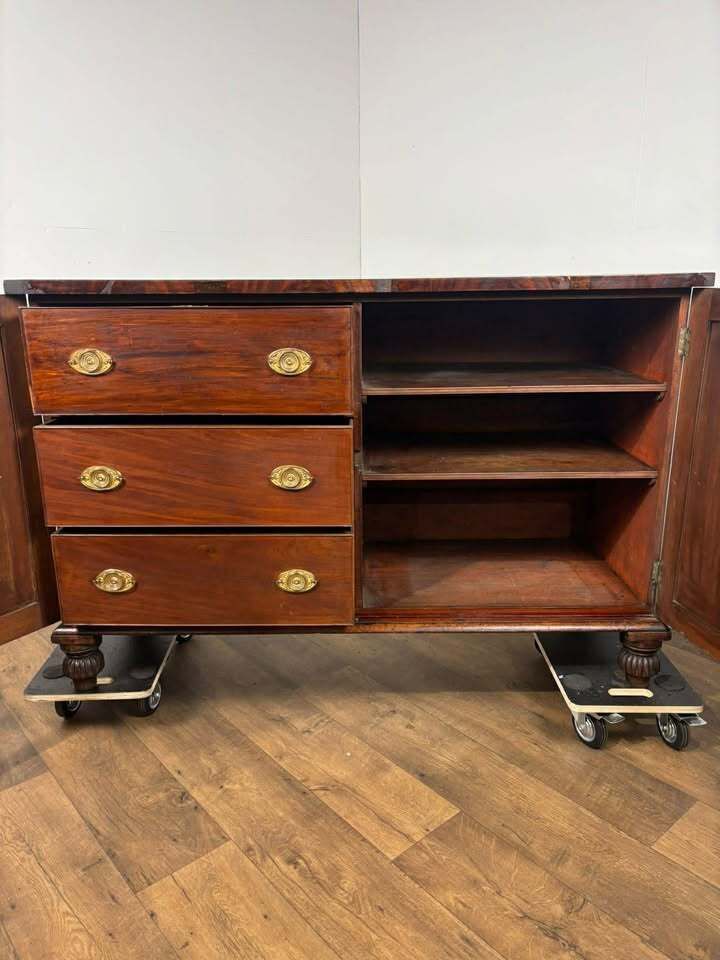 Early Victorian Mahogany Cabinet photo vintage