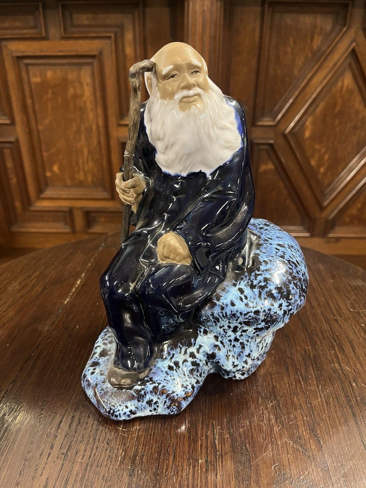 Shiwan Mudman Shepherd Resting Sculpture