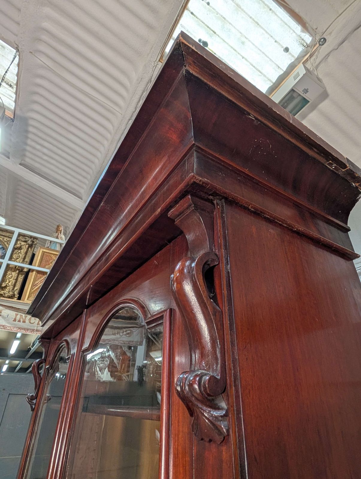 Fine Mahogany Victorian Chiffonier Bookcase With Detailing photo Furniture