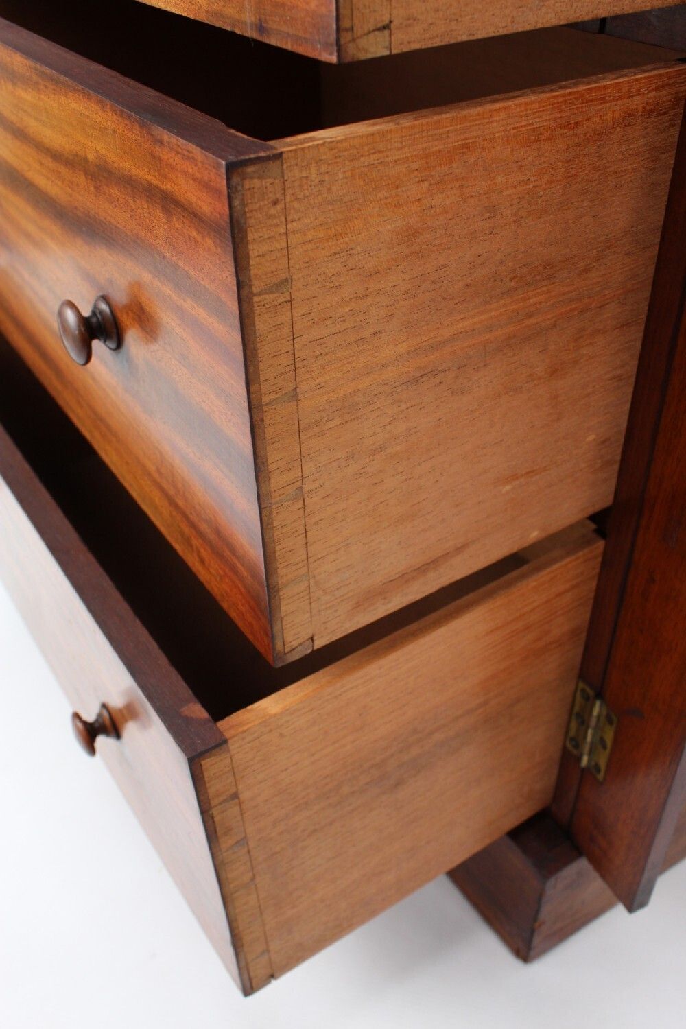 photo for sale Tall Victorian Mahogany Wellington Chest With Secret Lock