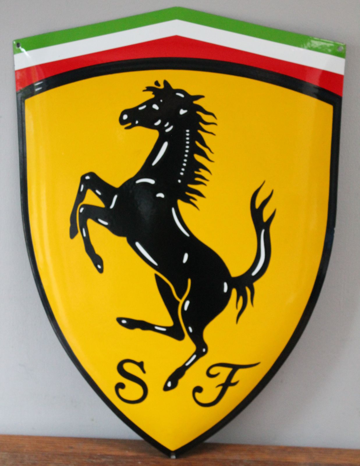 Large Ferrari Dealership Plaque Garage Showroom Auto Sign Cavallino Rampante Scuderia F1 Miglia 1000 Hublot Big Bang Art photo vinterior