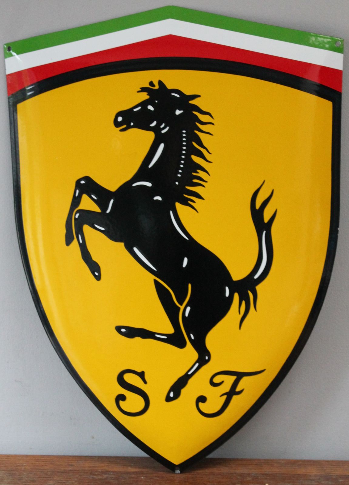 Large Ferrari Dealership Plaque Garage Showroom Auto Sign Cavallino Rampante Scuderia F1 Miglia 1000 Hublot Big Bang Art photo Home Decor