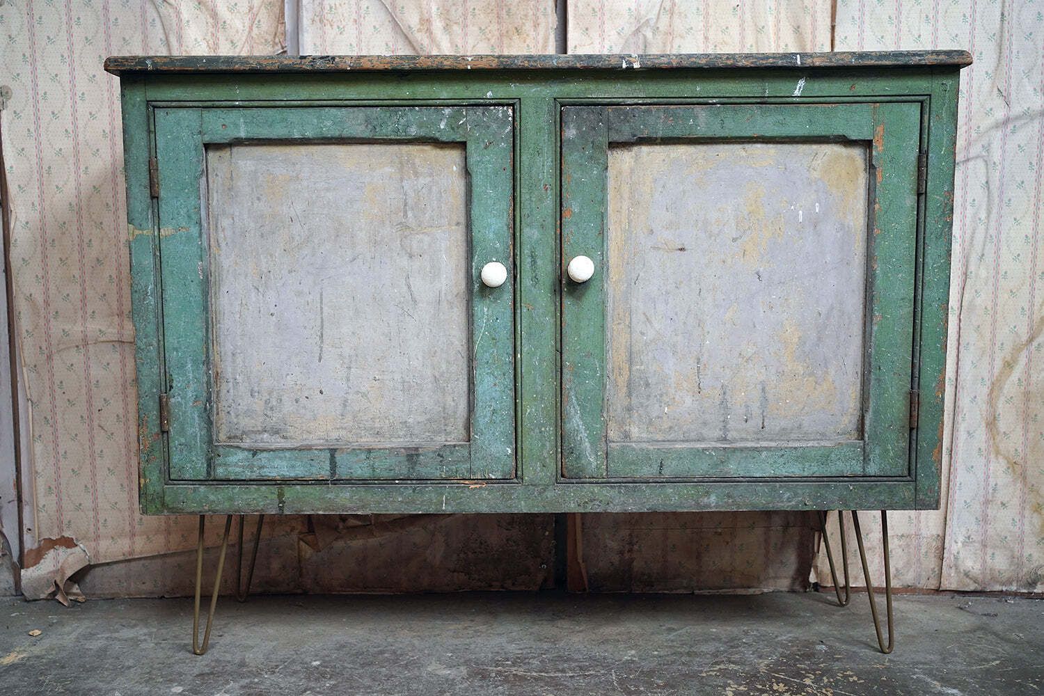 A Mid Victorian Painted Pine Sideboard C.1860 photo furniture