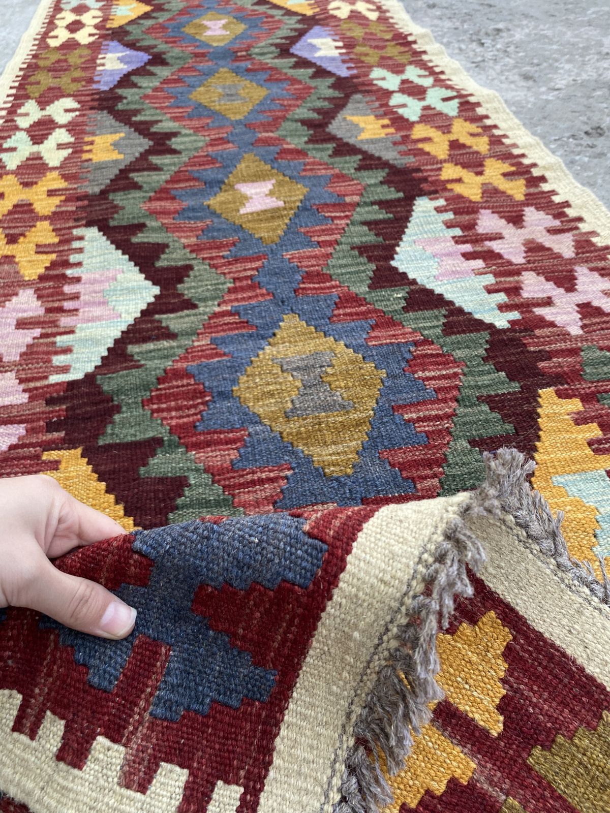 photo furniture 2x10 Multicolor Kilim Handwoven Traditional Hallway Runner Rug