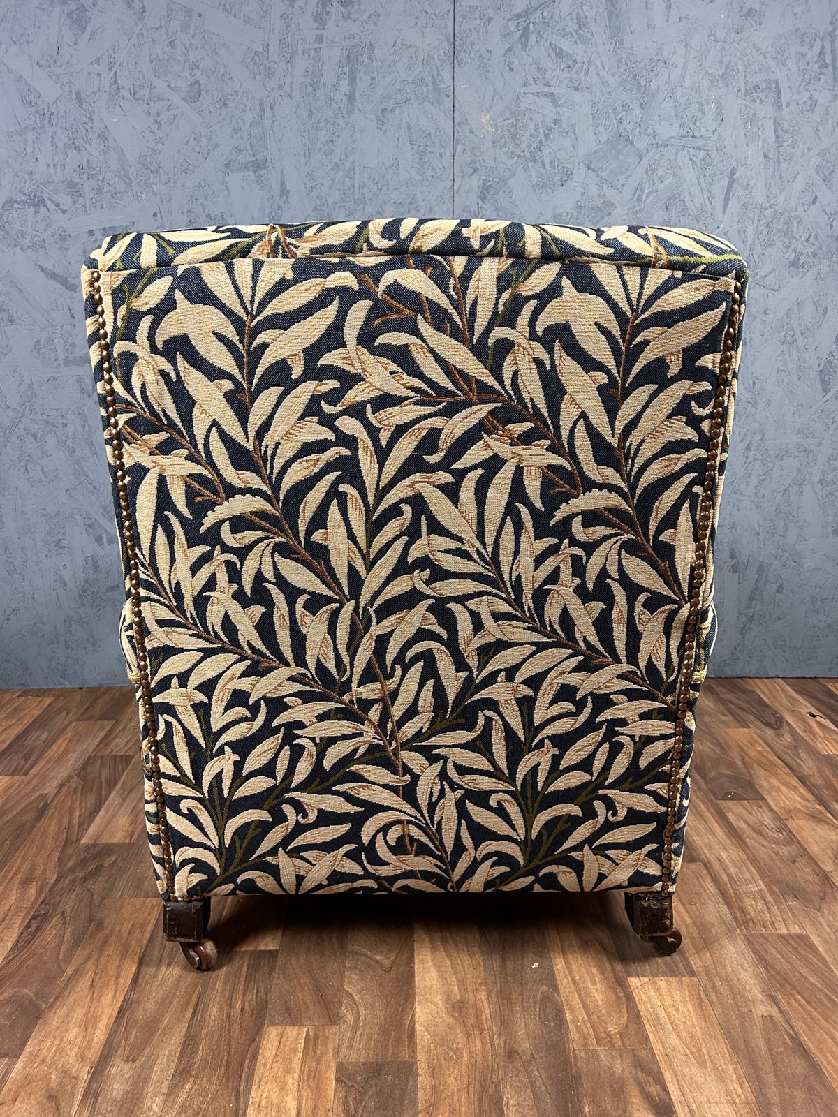 A 19th Century Open Armchair In Manner Of Howard & Sons In William Morris Fabric photo vintage