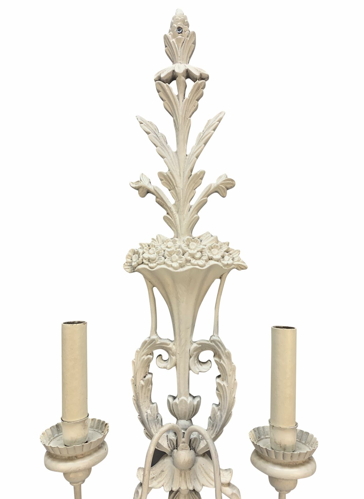 A Pair Of Large French Carved & Gessoed Wall Lights photo 1416.0