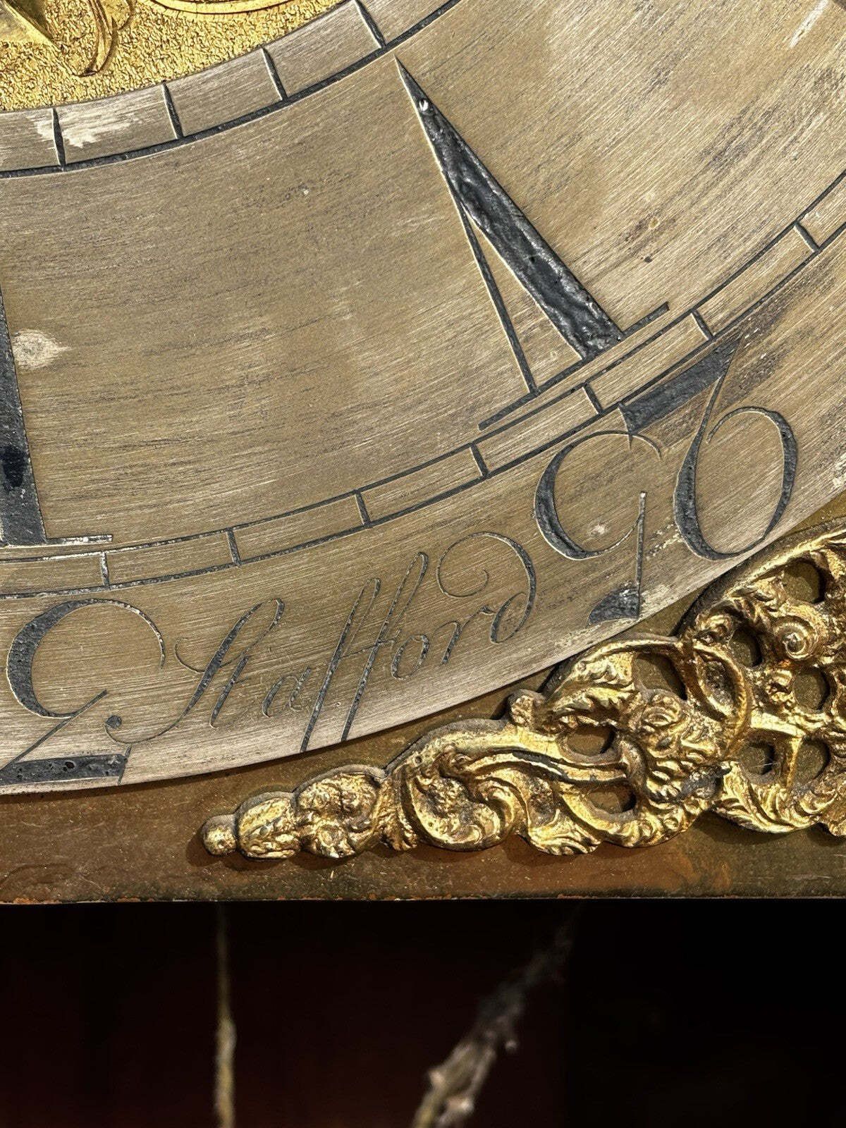 8 Day Longcase Clock, Stevenson Of Stafford. Brass Face. photo buy