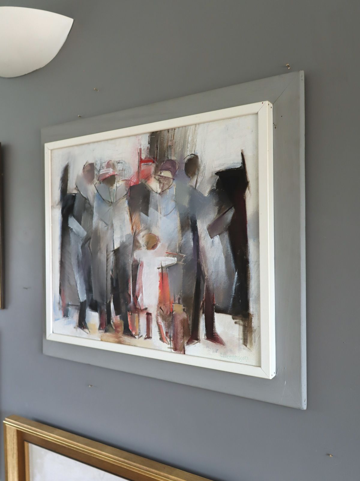 The Waiting Place In Oil Onto Board photo Art