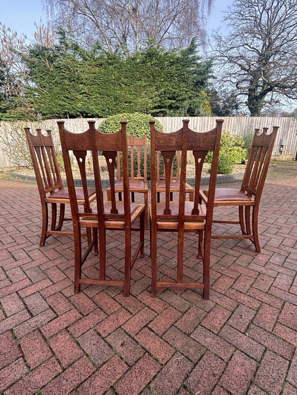 G.M. Ellwood Set Of Six Oak Dining Chairs photo 4200.0