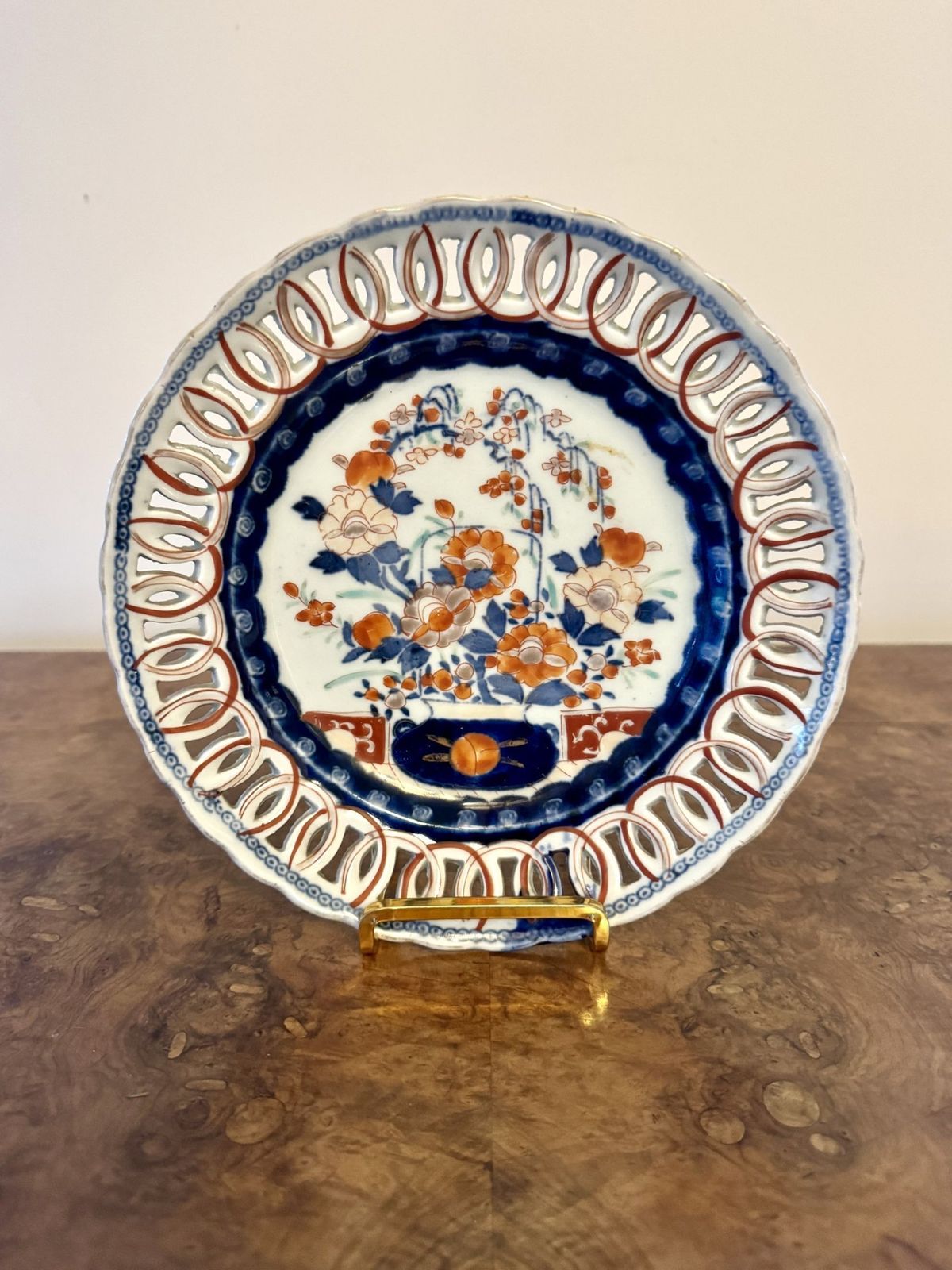 Quality Near Pair Of Antique Japanese Imari Plates photo 495.0
