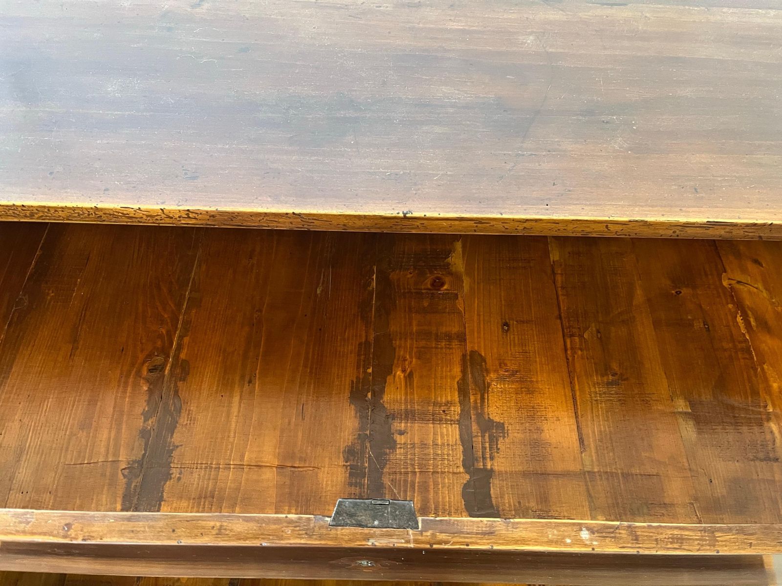 photo vintage 19th Century Italian Charles X Walnut Chest Of Drawers / Commode