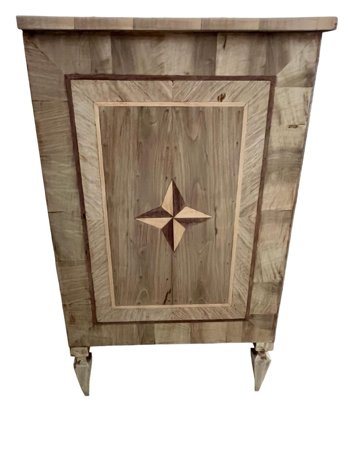 Italian Bleached Walnut Inlaid Neoclassical Chest Of Drawers / Commode photo vintage