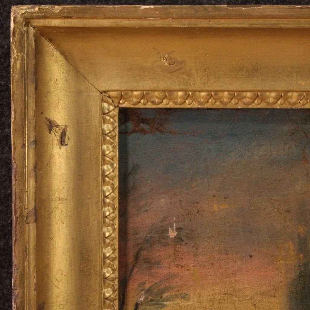 photo vinterior Antique Religious Painting From The 18th Century Saint Francis