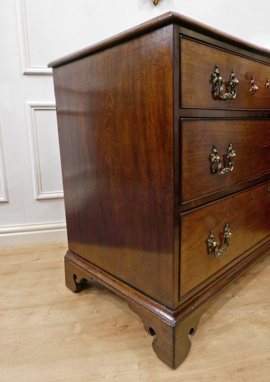 photo for sale Georgian Chippendale Period Mahogany Chest Of Drawers