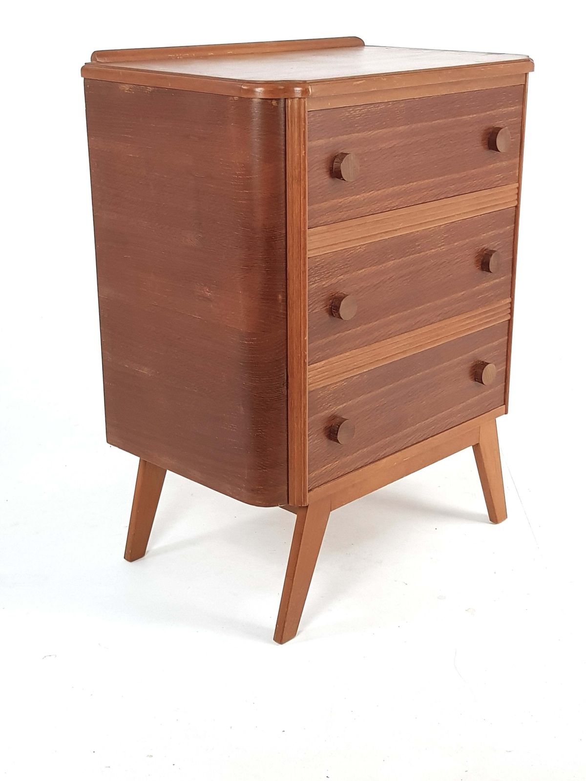 Mid Century Oak Chest Of Drawers photo vinterior