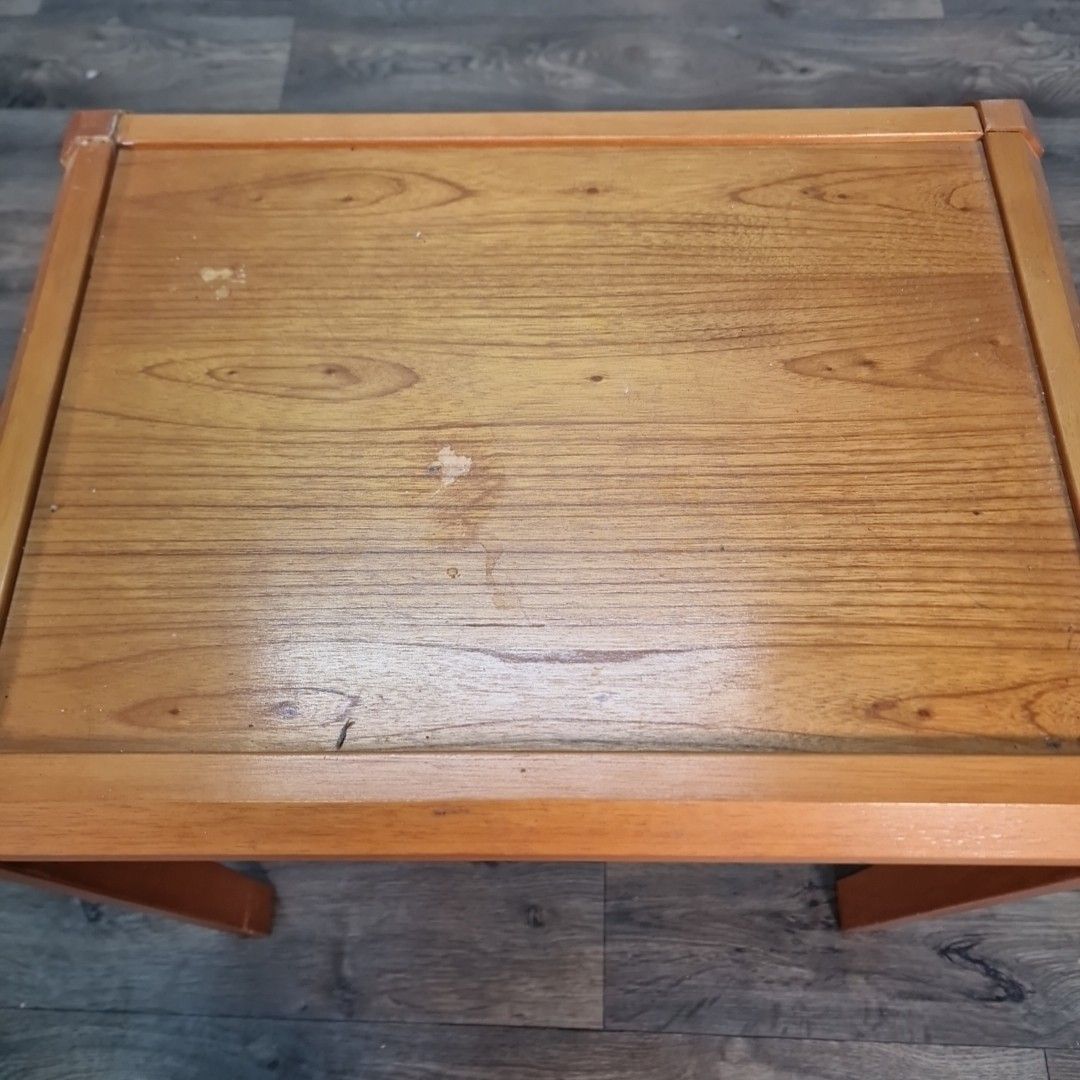Vintage Nest Of Tables Retro Teak Mid Century Style Nesting Side Table Mcm photo buy