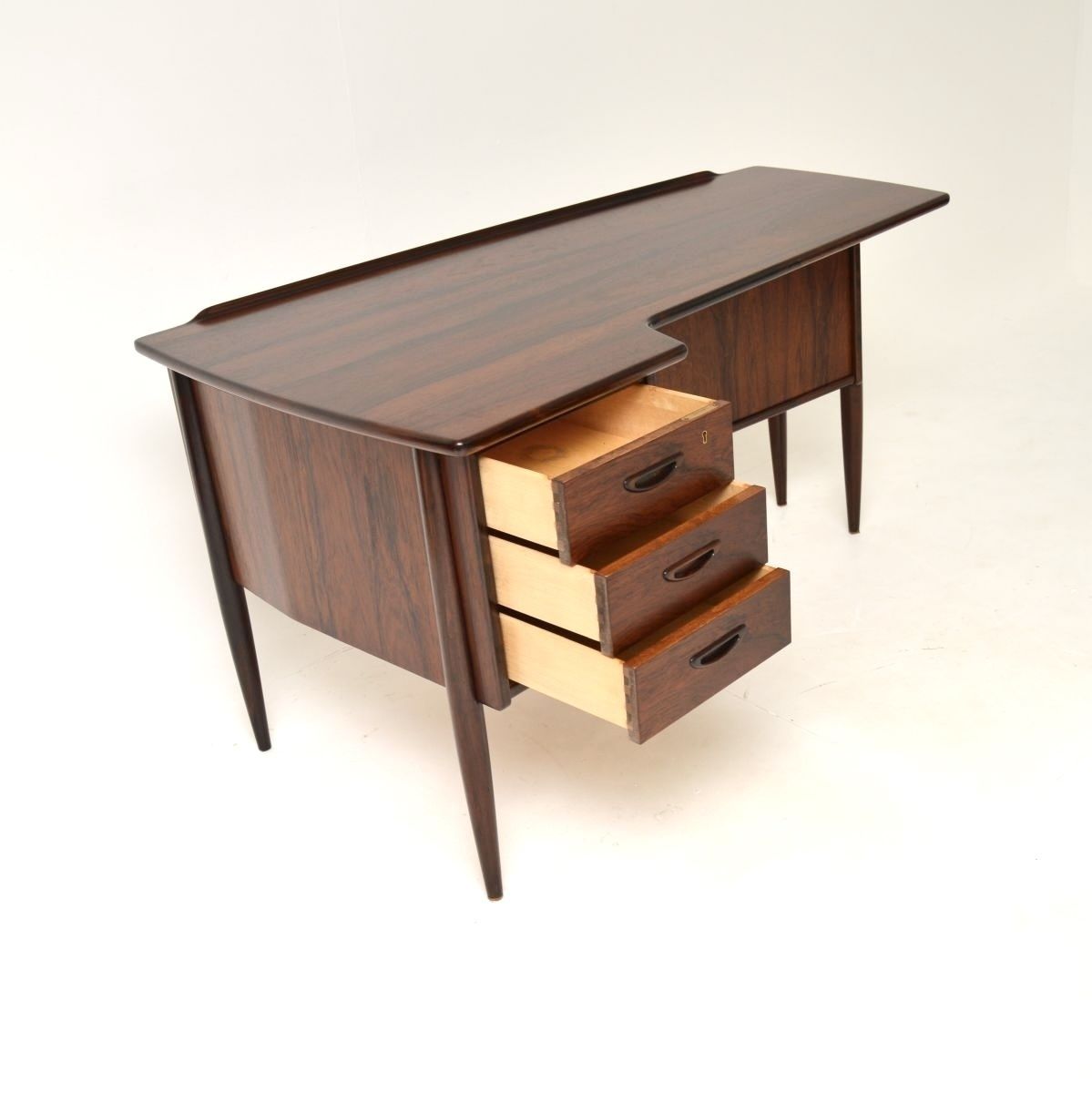 Vintage Swedish Rosewood Boomerang Desk By Goran Strand For Lelangs Mobelfabrik photo vinterior