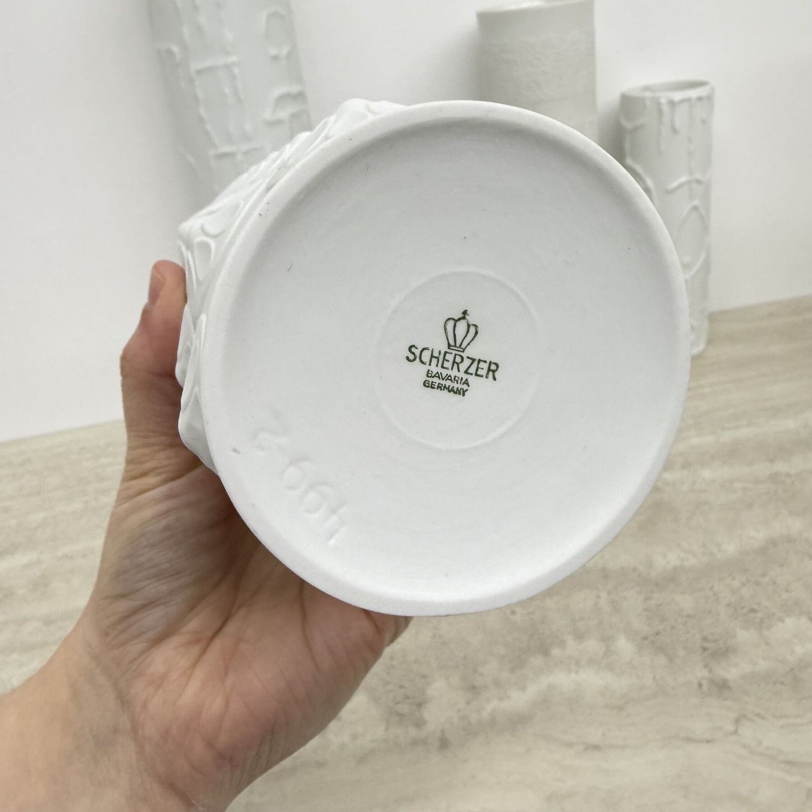 photo vinterior Set Of 6 Biscuit Porcelain Vases , 1970s