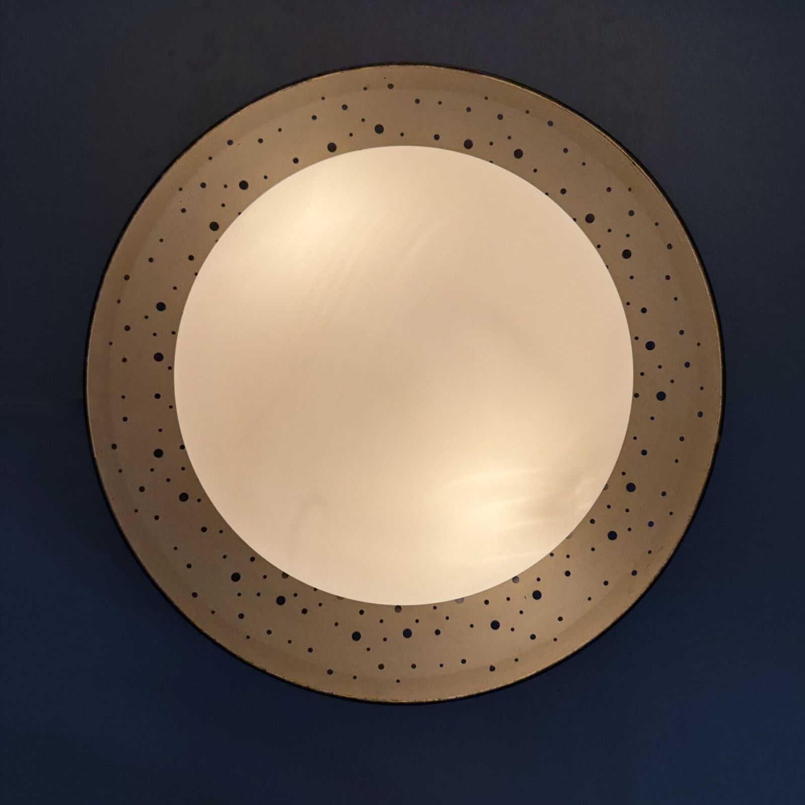 Ernest Igl Voor Hillebrand Grote Fifties Plafondlamp / Wandlamp, Ca. Jaren 1950 photo Verlichting