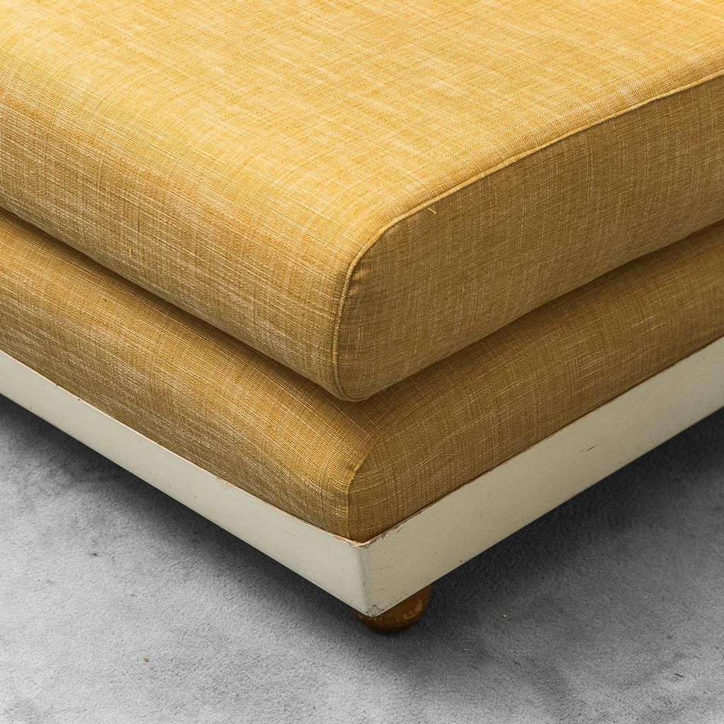 Pair Of Vintage Yellow Fabric Armchairs From The 1970s photo Furniture