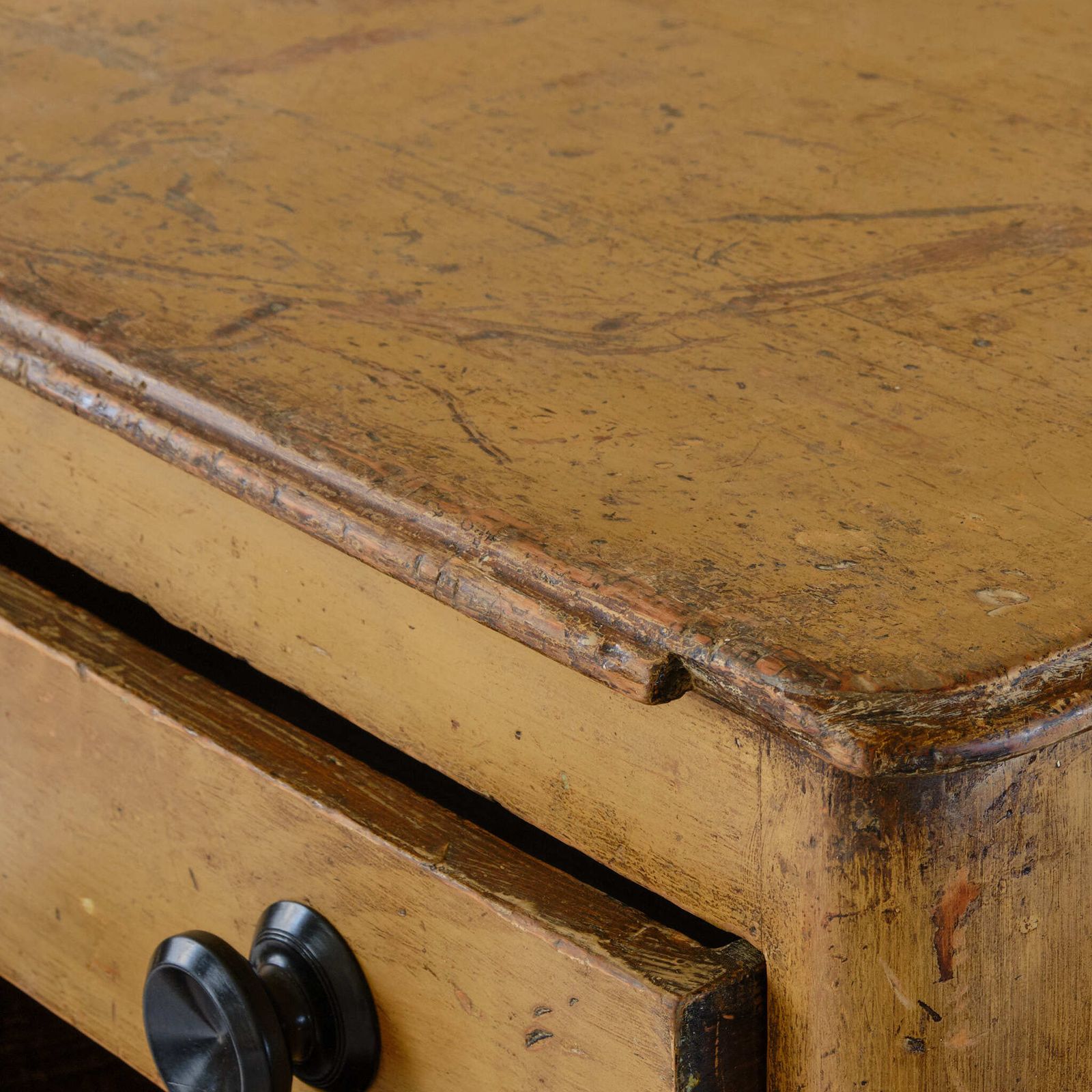 photo for sale 19th Century Painted Pine Dog Kennel Dresser