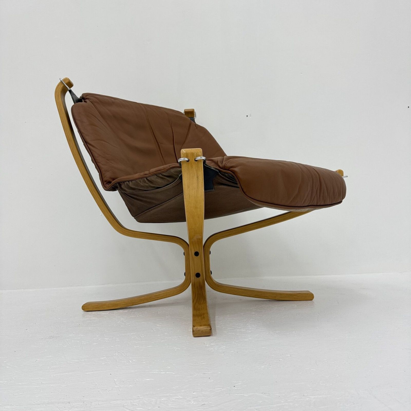 Falcon Leather Lounge Chair By Sigurd Ressel For Vatne Møbler, 1970s photo 1353.0