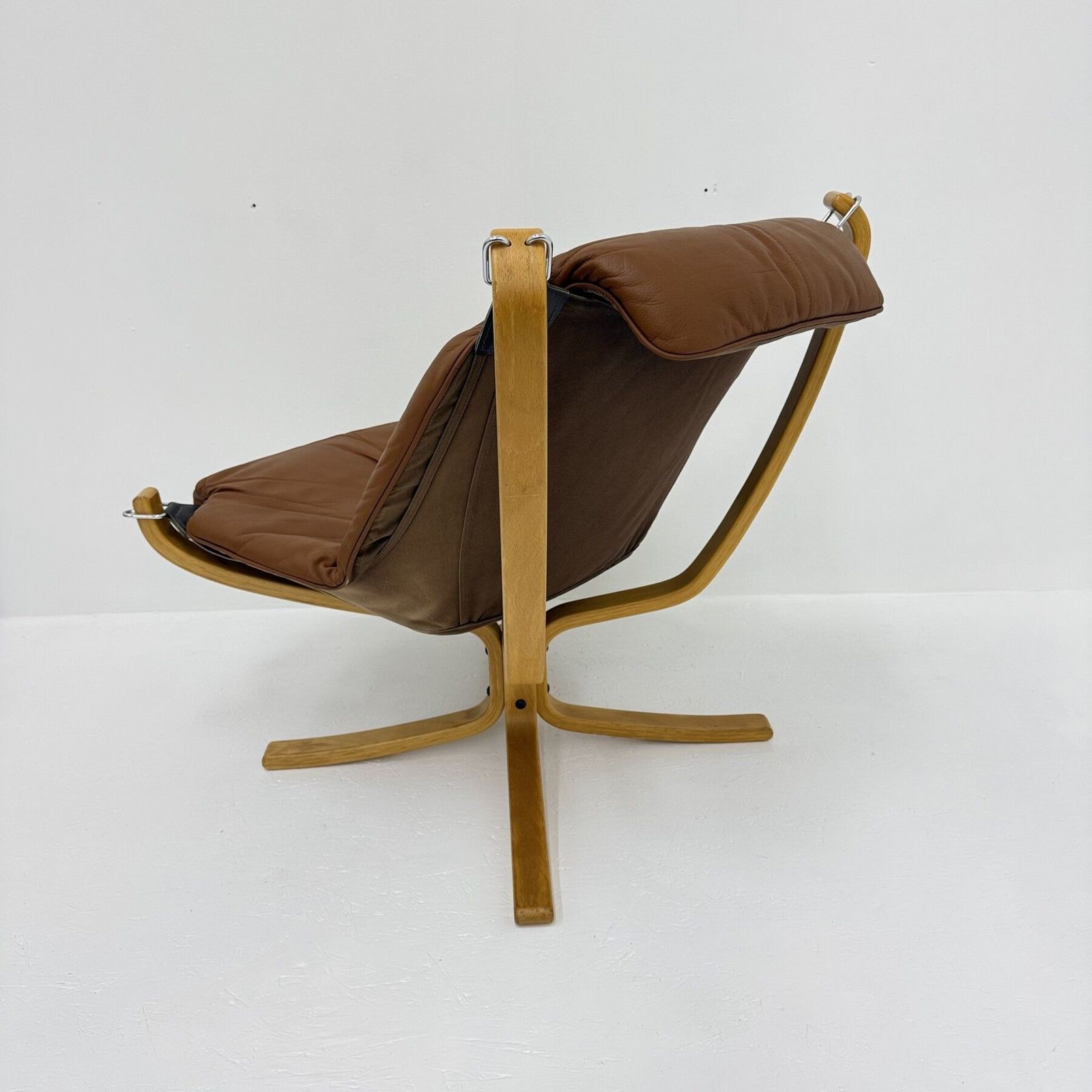 photo vintage Falcon Leather Lounge Chair By Sigurd Ressel For Vatne Møbler, 1970s
