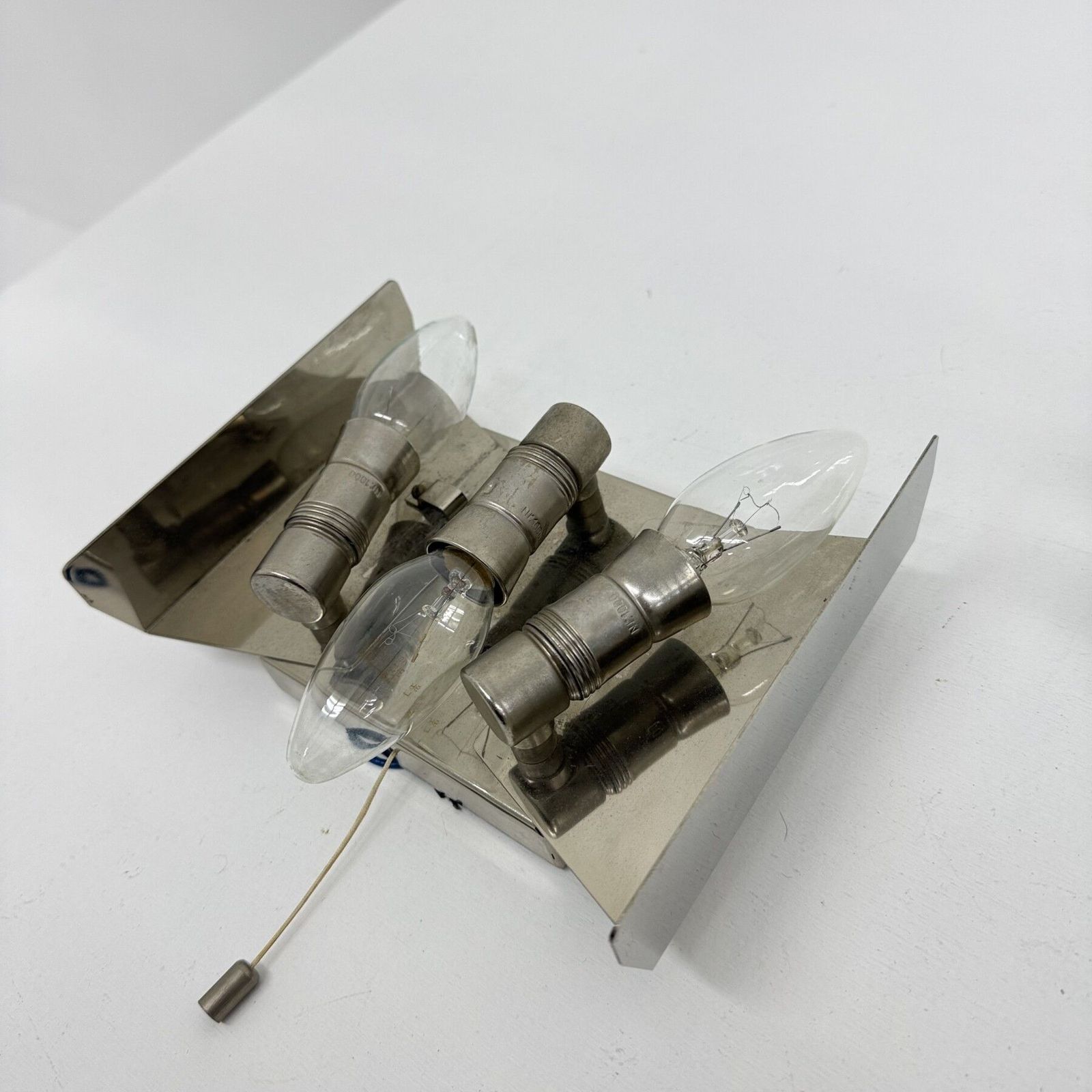 1353.0 Wall Sconces In Murano Ice Glass And Metal By J.T. Kalmar For Kalmar, 1960s photo