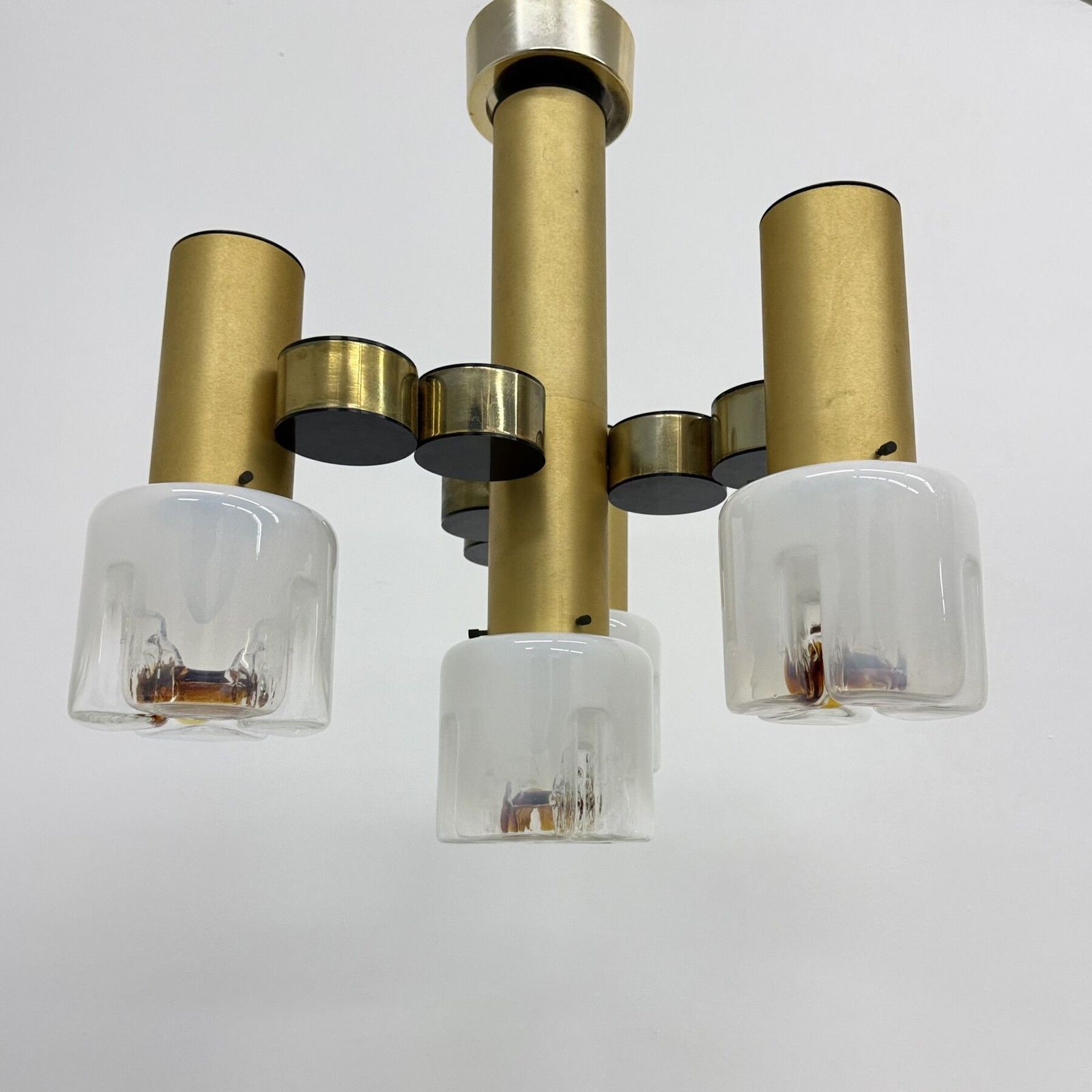 Mid Century Design Italian Chandelier By Gaetano Sciolari , 1970s photo Lighting